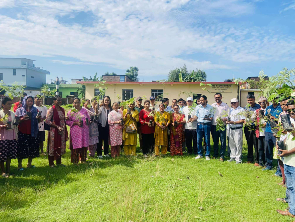 मुक्ती समाज नेपाल, रुपन्देहीद्वारा वृक्षरोपण कार्यक्रम