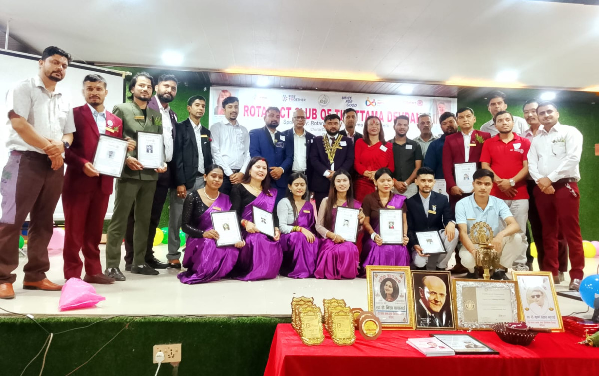 रोट्र्‍याक्ट क्लब अफ तिलोत्तमा देवदहको १३ औं पद हस्तान्तरण