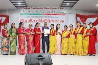 कोलिय साकोसद्वारा आयोजित तीज गीत प्रतियोगिता, प्रदिपनगर दिदिबहिनी क्लब प्रथम