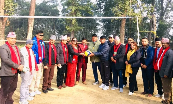 देवदहमा जिल्लास्तरीय अन्तर क्याम्पस भलिबल प्रतियोगिता सुरु