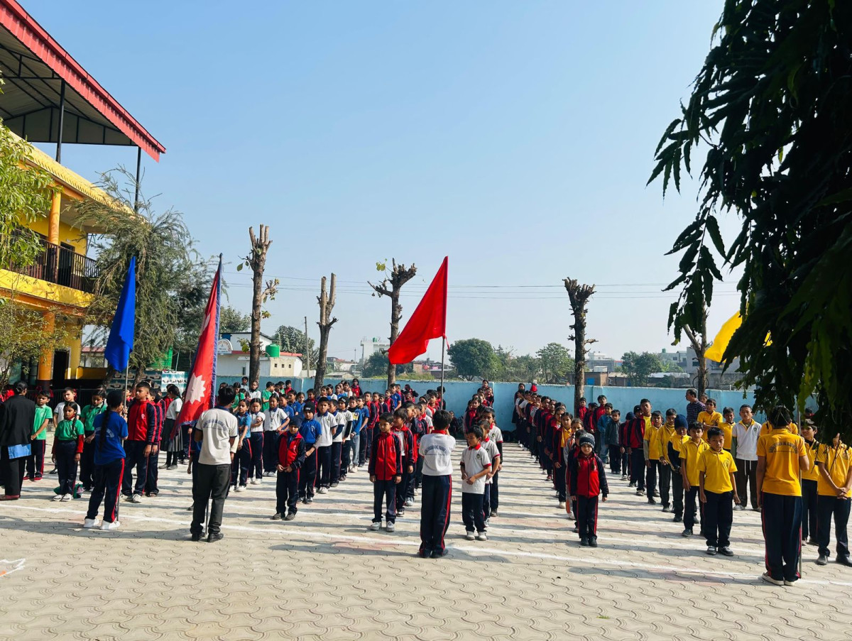 नमुना एभरग्रीन इङलिस बोर्डिङ स्कुलमा खेल सप्ताह सुरु