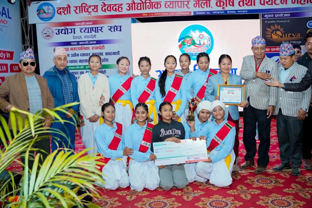 अन्तर विद्यालय स्तरीय लोकनृत्य प्रतियोगितामा न्यु नमूना प्रथम