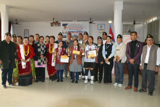 नेपाल मगर संघ देवदहद्वारा आयोजित वक्तृत्वकला प्रतियोगिताको उपाधी न्यू लुम्बिनीकी खुशी घर्तीलाई