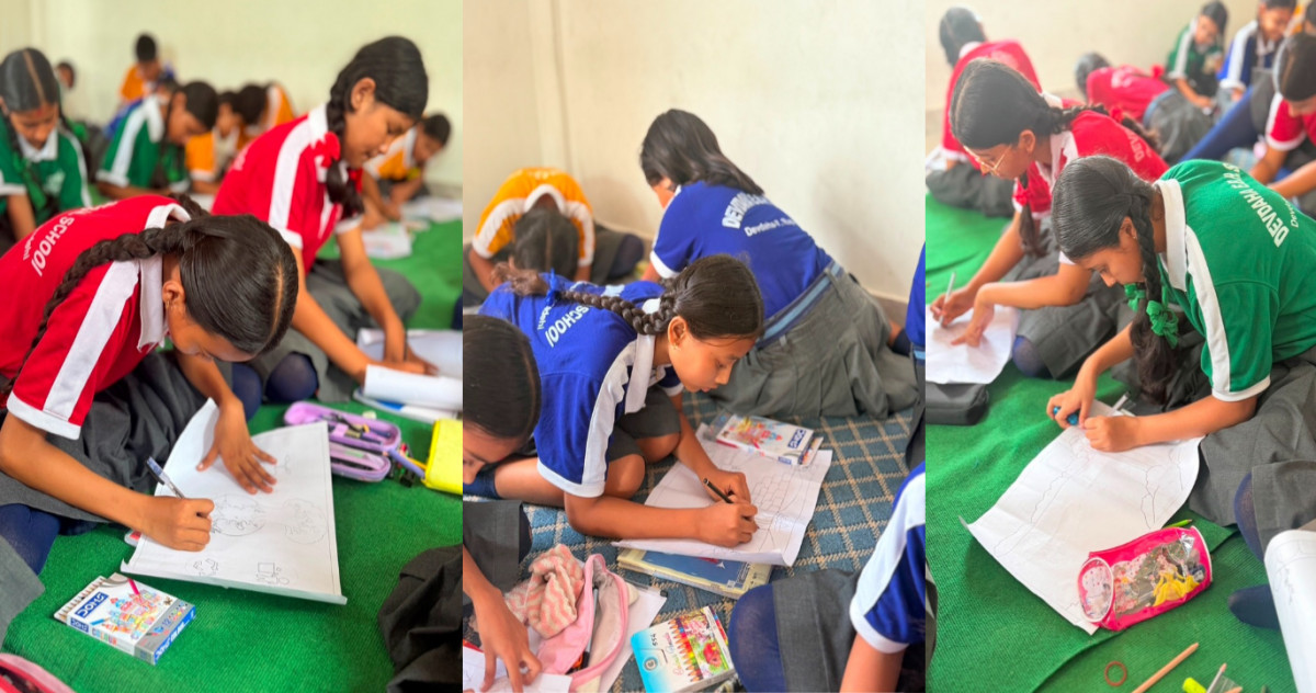 देवदह इङलिस बोर्डिङ हाई स्कुलमा चित्रकला प्रतियोगिता सम्पन्न, ६२ विद्यार्थी सहभागी