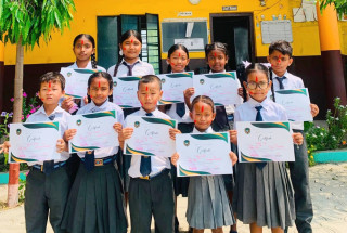 नमूना एभरग्रीन इङ्लिस बोर्डिङ स्कुलमा चित्रकला प्रतियोगिता सम्पन्न, ५२ विद्यार्थीको सहभागिता