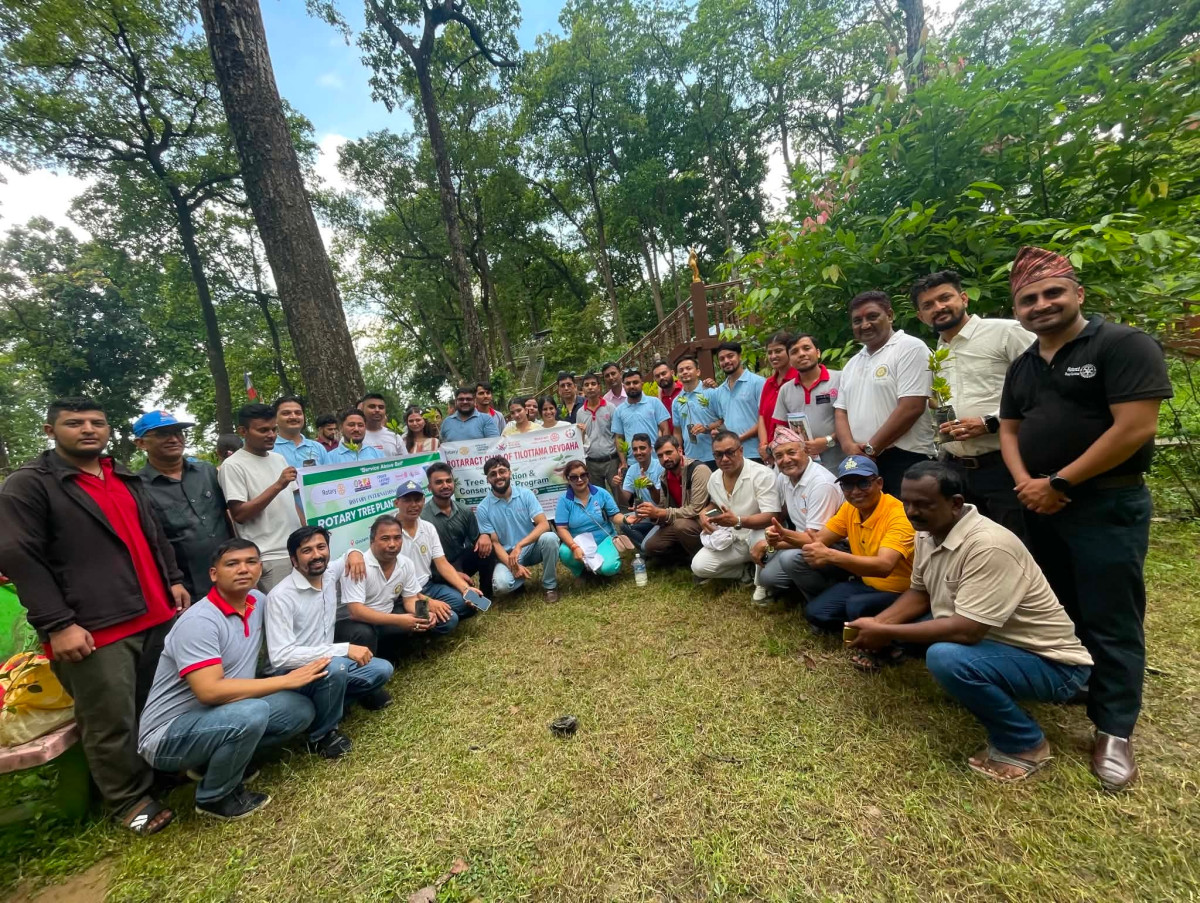 गौतम बुद्ध राष्ट्रिय उद्यानमा वृक्षारोपण, ‘रोटरी–रोट्रयाक्ट पार्क’ निर्माण गरिने