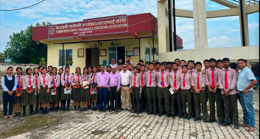 केरवानी खानेपानी संस्थाद्वारा सेभेन स्टार बोर्डिङ स्कुलका विद्यार्थी लक्ष्यित सचेतनामूलक कार्यक्रम