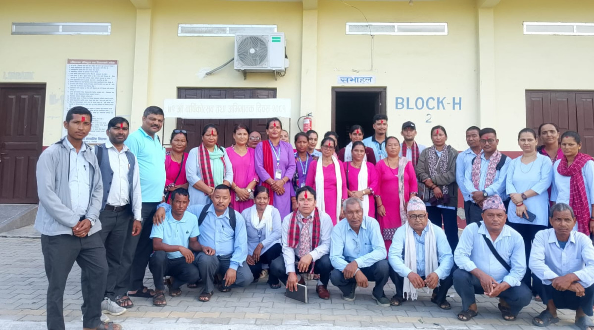 नेपाल विद्यालय कर्मचारी परिषद् देवदहको अध्यक्षमा श्याम थापा निर्वाचित